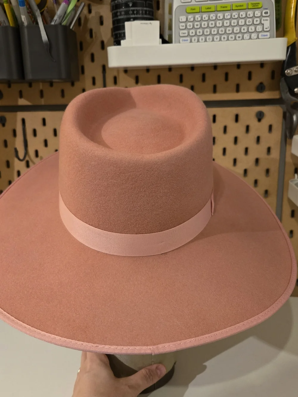 Lack Of Color Pink wool Rancher Hat Womens S/55cm/21.75